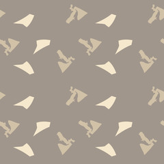 UFO military camouflage seamless pattern in different shades of beige and brown colors