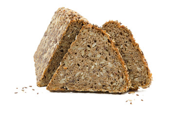 Dreieck Brot angeschnitten