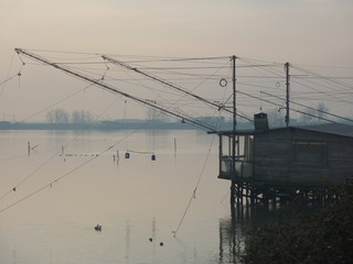 Alba sul delta del Po, Valli di Comacchio