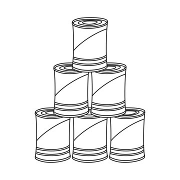 Isolated object of food and drink symbol. Collection of food and store stock symbol for web.