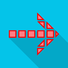 Isolated object of element and arrow logo. Set of element and direction vector icon for stock.