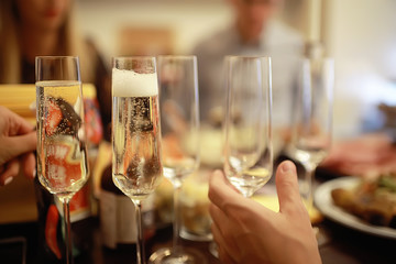 blurred background in restaurant interior / serving and details in blurred bokeh background, concept catering, restaurant modern