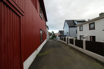 Fototapeta na wymiar typical faroense home