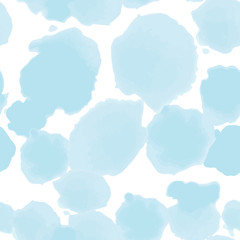 Abstract watercolor seamless pattern. Hand painted vector texture.