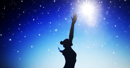 Nach den Sternen greifen