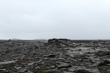 lava blocks formations in Iceland