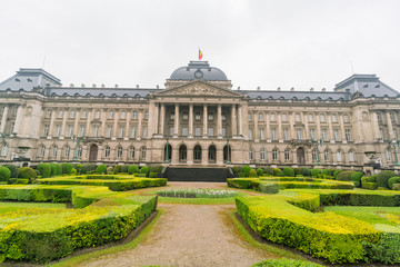 Obraz premium Exterior view of the Royal Palace of Brussels