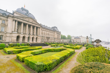 Obraz premium Exterior view of the Royal Palace of Brussels