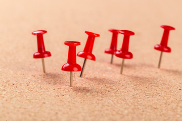 Pin board texture for background and colorful pins