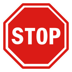 Stop! traffic sign  - obrazy, fototapety, plakaty