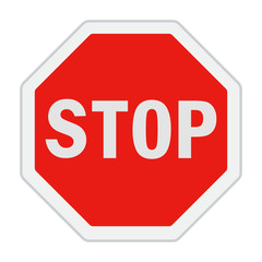 Stop! roadsign 
