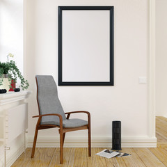 Frame Mockup Interior Scene