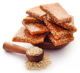 Sesame caramel candy