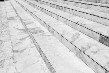 Foto op Plexiglas Trappen Lege marmeren trap - Moderne buitenarchitectuur