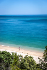 Beautiful day in Galapinhos Beach in Arrábida National Park in Portugal
