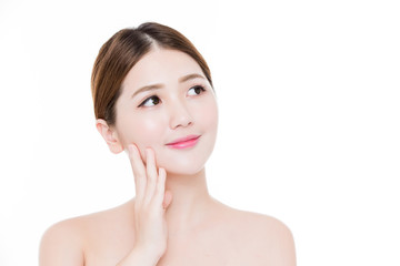 Fototapeta premium beauty woman look somewhere