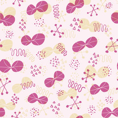 Cute abstract background. Seamless pattern.Vector. かわいい抽象的なパターン