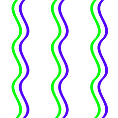 Seamless pattern background with multi-colored wavy lines.