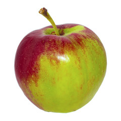 red green Apple on white background, isolate