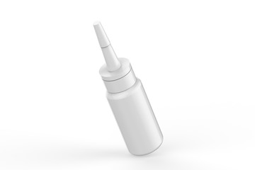 Glue Bottle Mock-up On Isolated White Background, 3D Illustration