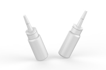 Glue Bottle Mock-up On Isolated White Background, 3D Illustration