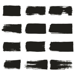 Rectangular hand drawn box. Isolated.