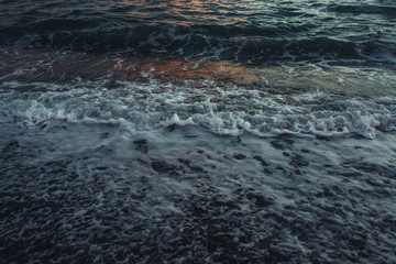 Evening black sea