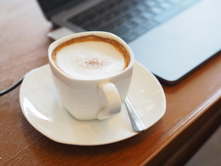 Fototapeta na wymiar Cappuccino Coffee cup 