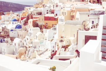  details of the architecture of the village of Oia Santorini