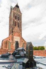 Obraz premium Saint Mary s Church in Wismar, Germany.