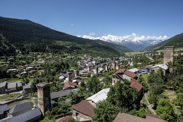 Fototapeta na wymiar Mestia, Svaneti, Georgia