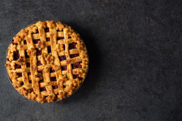 traditional dessert pie cherry.