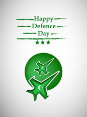 Illustration of Pakistan Defence Day background
