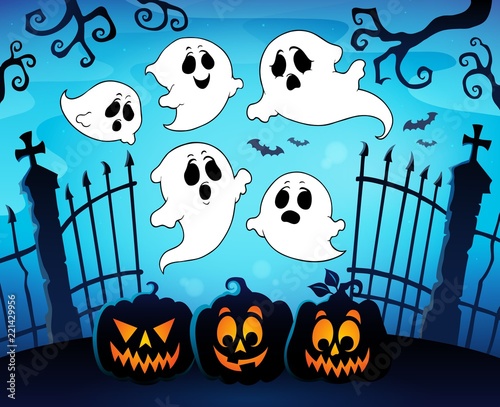 Halloween Image With Ghosts Theme 8 Halloween Image With Ghosts Theme 8
