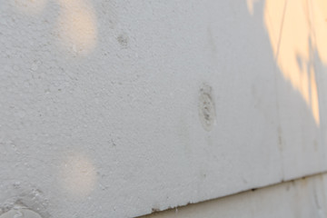 Insulation of the house with styrofoam. Energy saving concept. Closeup