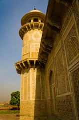 Mosque from orange stone to worship god for meditation and clear mind soul body spirit