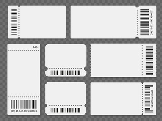 Barcode ticket templates - obrazy, fototapety, plakaty