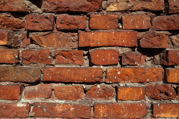 Background from orange brick