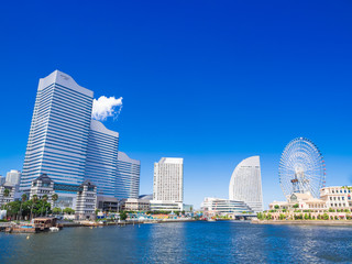 Naklejka premium 横浜 みなとみらい