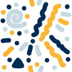 Abstract handmade seamless pattern background. Childish handcrafted wallpaper for design card, baby nappy, diaper, scrapbook, holiday wrapping paper, textile, bag print, t shirt etc.