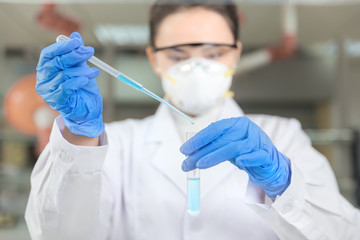 Female scientist in the CDC laboratory