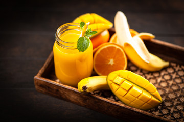 Assortment of smoothies