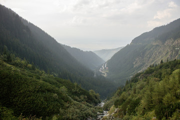 Fantastic landscape of Romania and the Carpathian Mountains.
