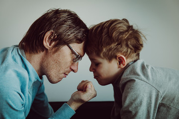 father and son conflict, agression, abuse, misunderstanding