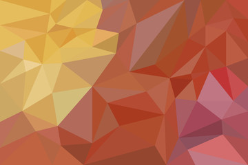 Chaotic background in warm tones. Crumpled paper.