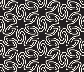 Vector seamless pattern. Modern stylish abstract texture. Repeating geometric tiles