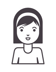 beautiful and young woman character