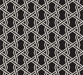 Vector seamless pattern. Modern stylish abstract texture. Repeating geometric tiles