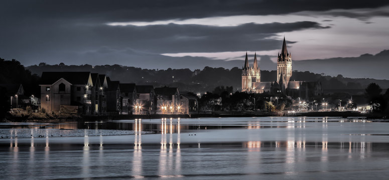 Dusk, Truro Cathedral, Cornwall