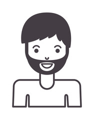 young man with beard avatar character